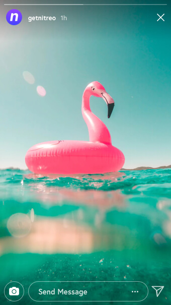 a screenshot of Instagram influencers posting a story